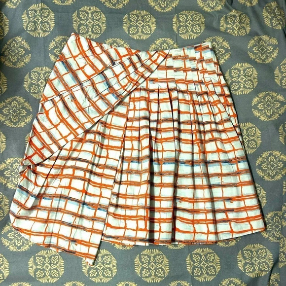 Maeve (Anthropologie) cotton  asymmetrical skirt size 6 - Picture 5 of 7